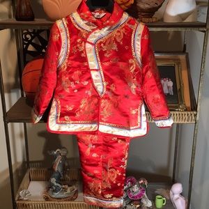 Traditional Red Kids Matching Set/ Chinese New Year